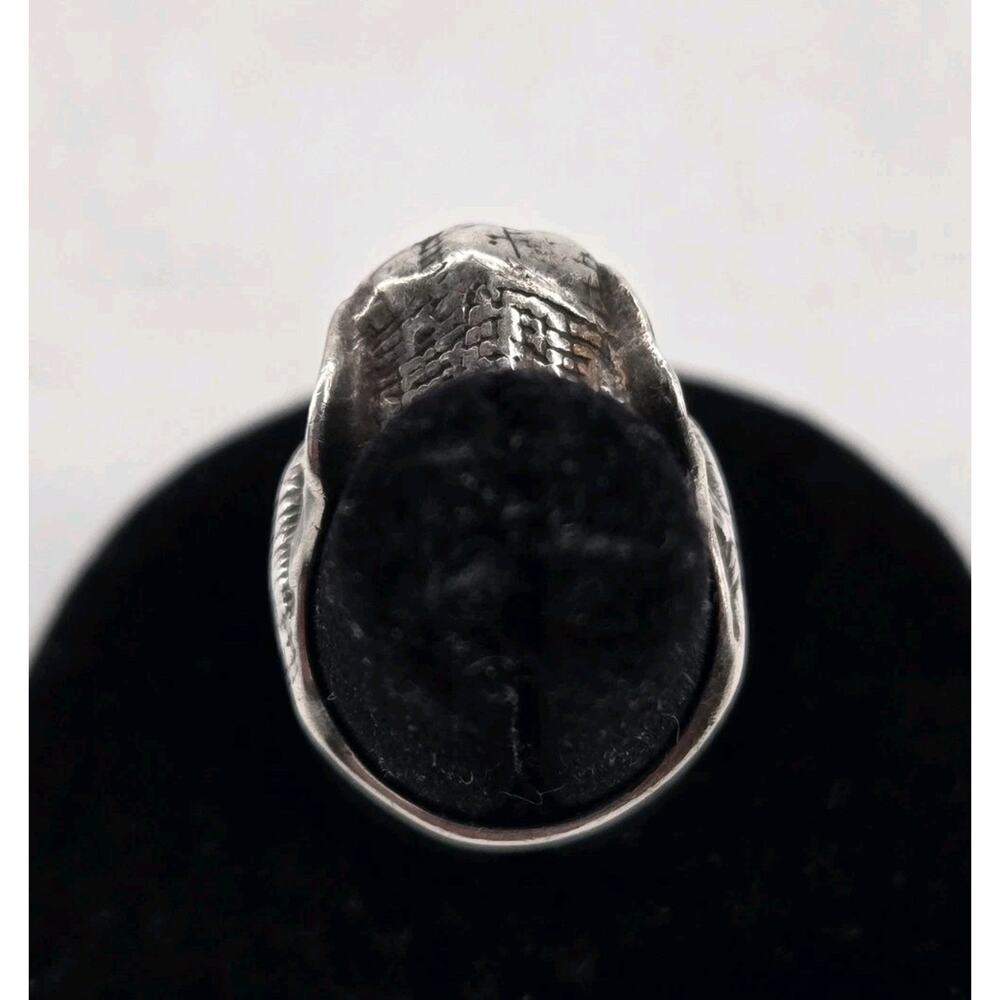 Vtg Native American Shubes Manufacturing Elephant Sterling Silver Ring Sz 6.25 - Picture 6 of 11